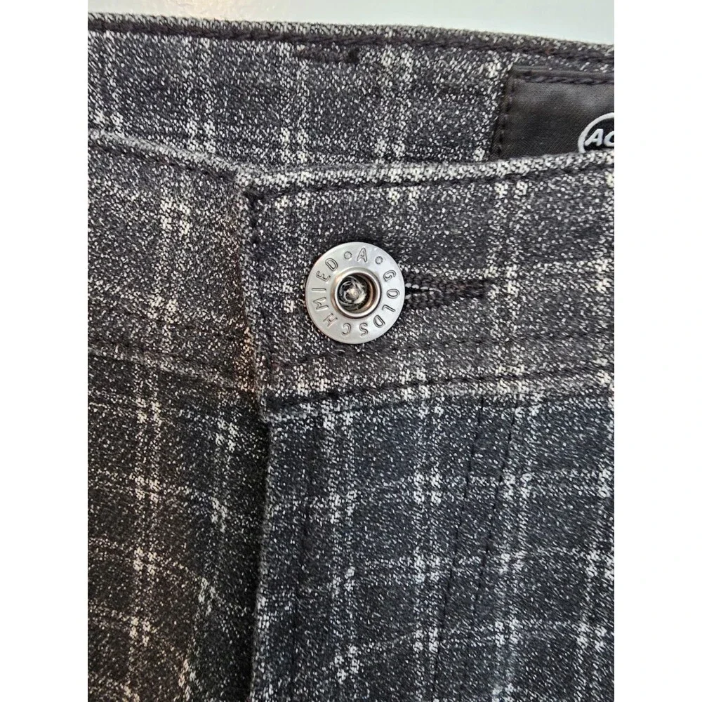 AG  Adriano Goldschmied  Tellis Modern Slim Jeans/Trousers Black Checkered 32x32 - Picture 5 of 15